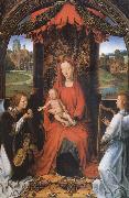 Hans Memling The Madonna and the Nino with two angeles France oil painting artist